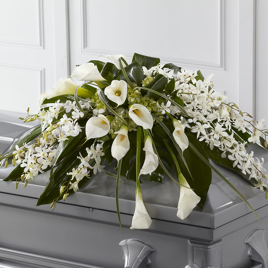 Angel Wings Casket Spray – James Floral Shoppe, Wilkinsburg PA