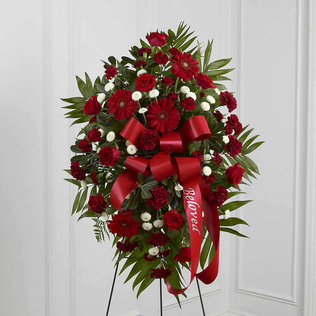 Treasured Memories Standing Spray – James Floral Shoppe, Wilkinsburg PA