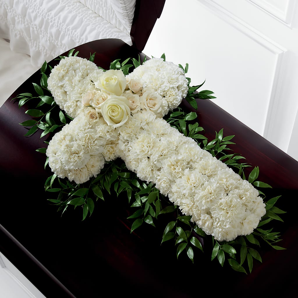 Peaceful Memories Casket Spray (Standard) – James Floral Shoppe, Wilkinsburg PA