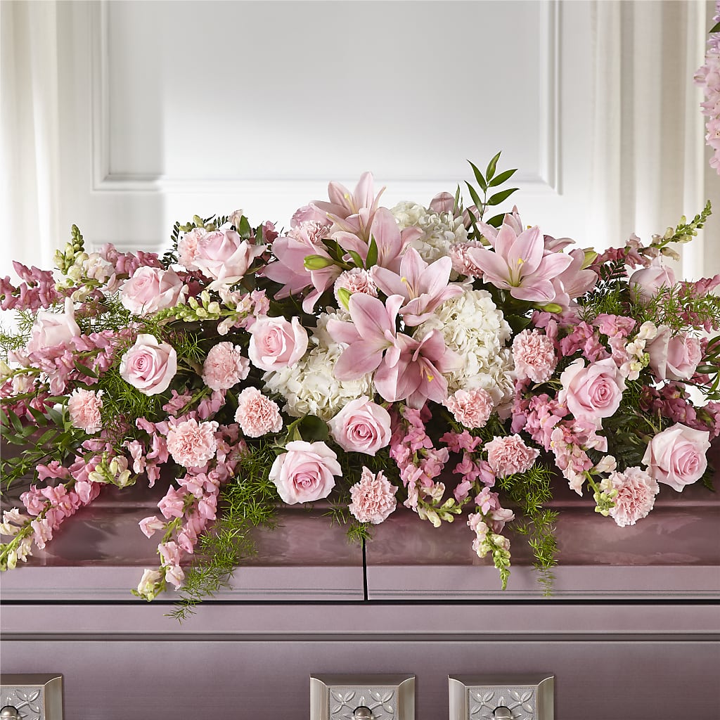 Life & Remembrance Casket Spray – James Floral Shoppe, Wilkinsburg PA