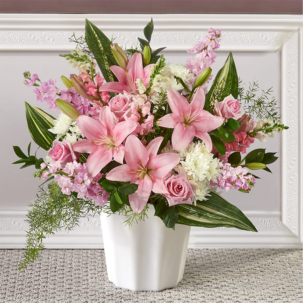 Simply Serene Floor Basket – James Floral Shoppe, Wilkinsburg PA