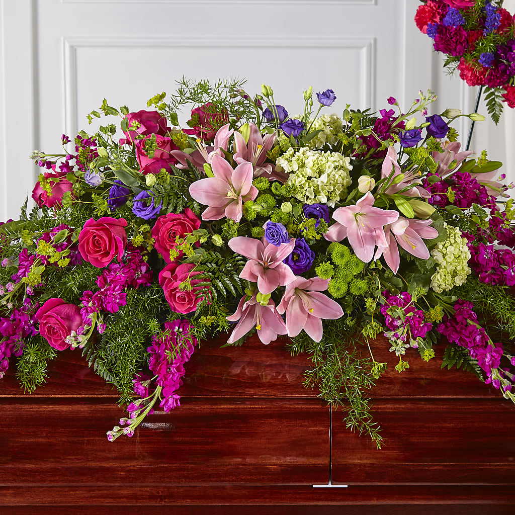Radiant Tribute Casket Spray – James Floral Shoppe, Wilkinsburg PA