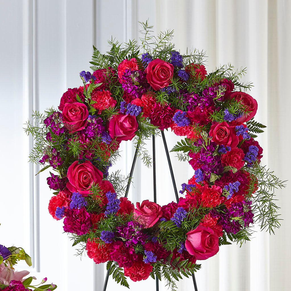 Calming Colors Wreath – James Floral Shoppe, Wilkinsburg PA