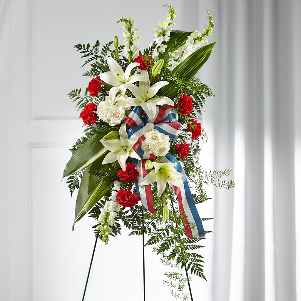 Stars of Life Standing Spray – James Floral Shoppe, Wilkinsburg PA