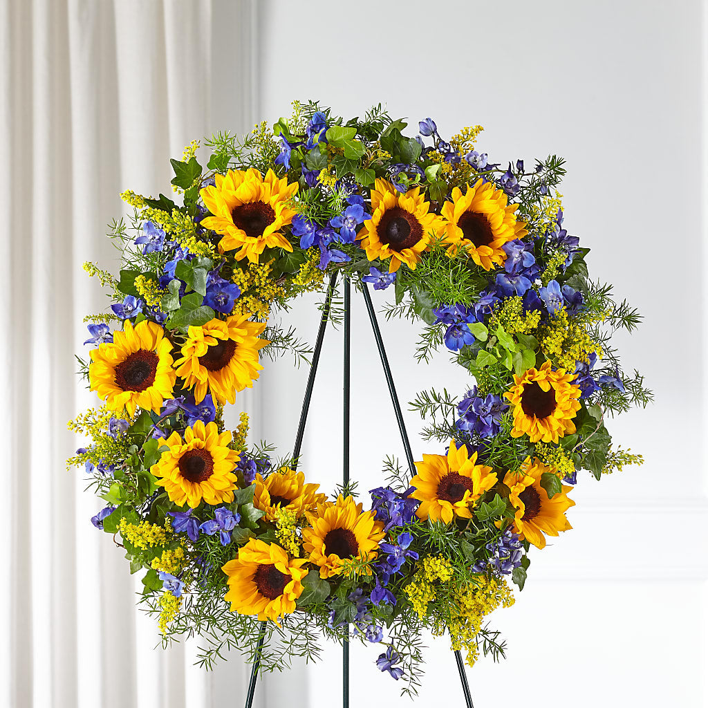 Bright Rays Wreath – James Floral Shoppe, Wilkinsburg PA