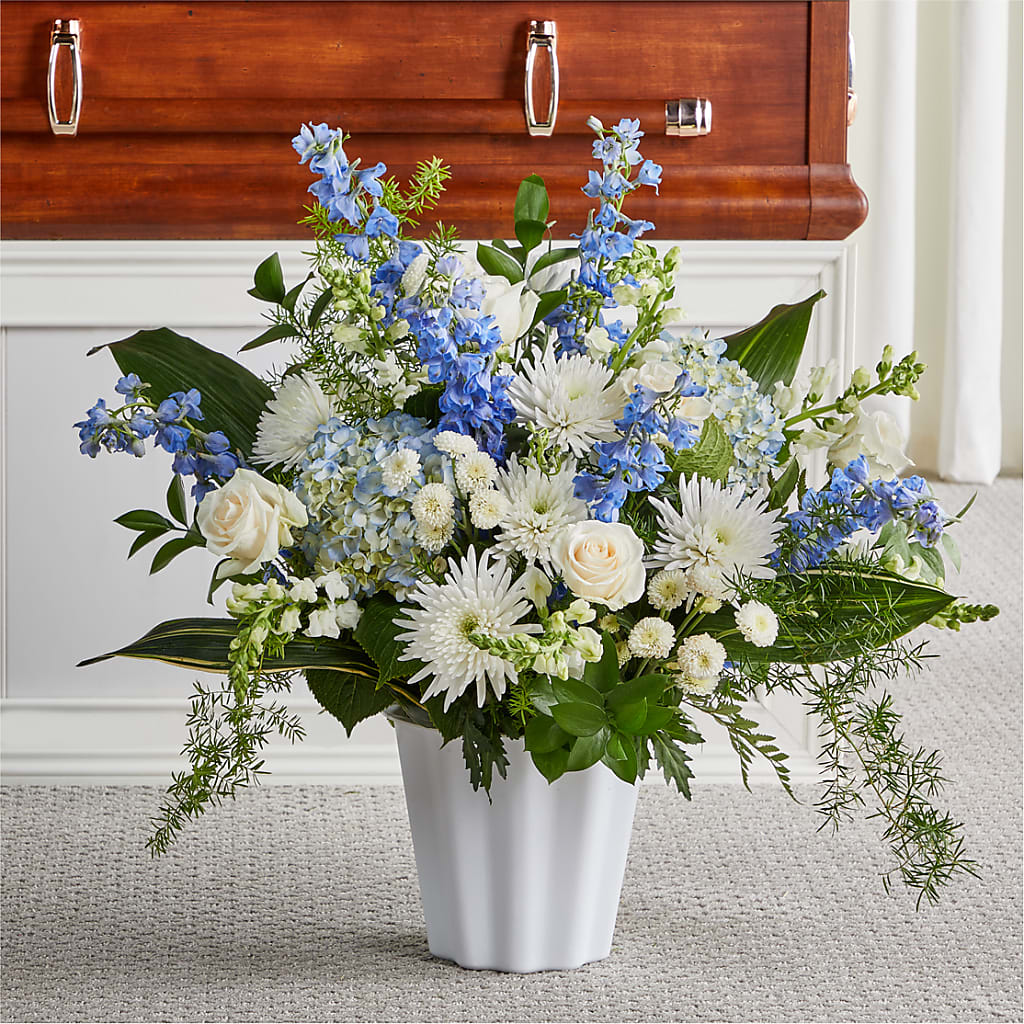 Everlasting Memories Floor Basket – James Floral Shoppe, Wilkinsburg PA