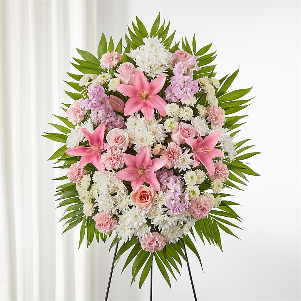 Offering Solace Standing Spray – James Floral Shoppe, Wilkinsburg PA