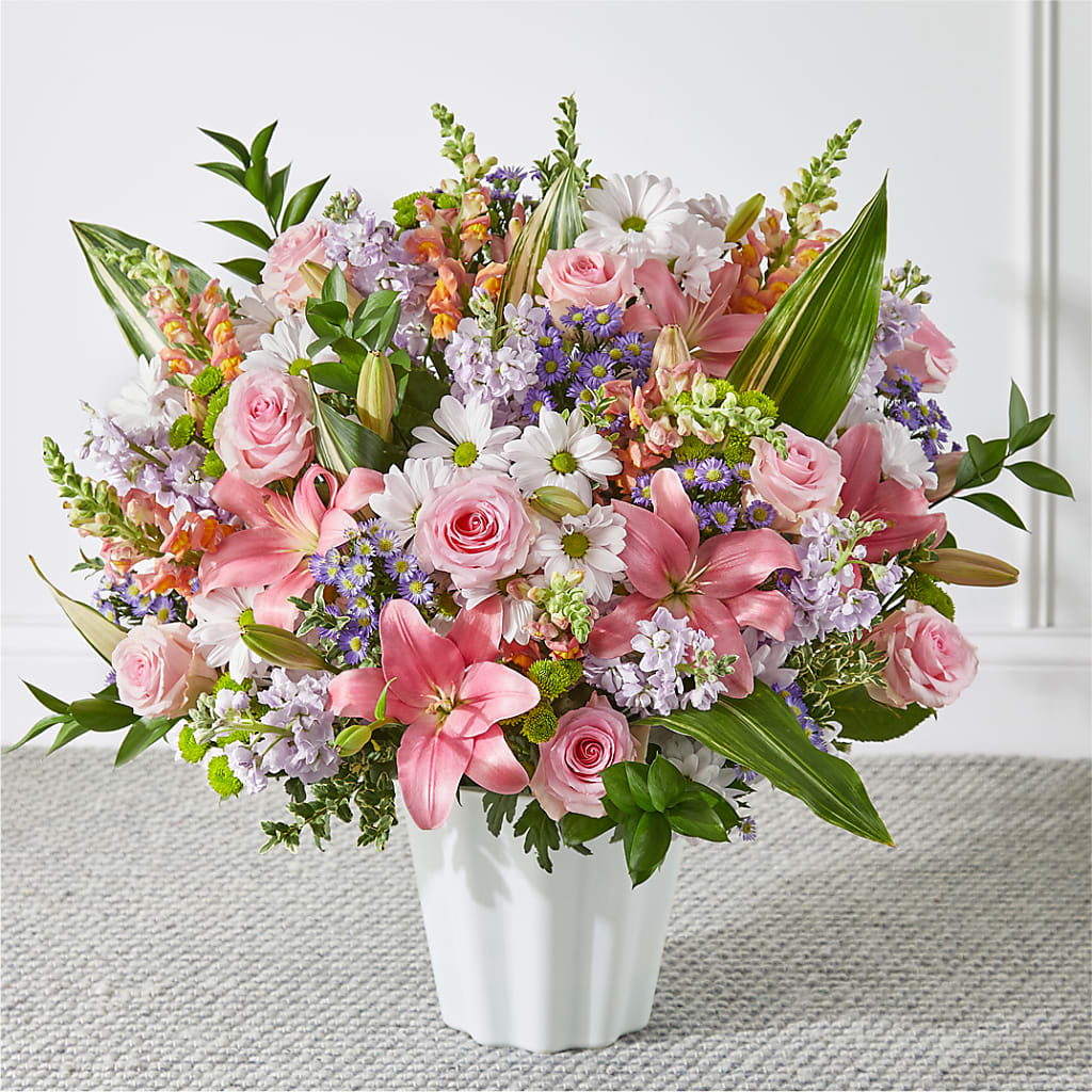 Abundant Compassion Floor Basket – James Floral Shoppe, Wilkinsburg PA