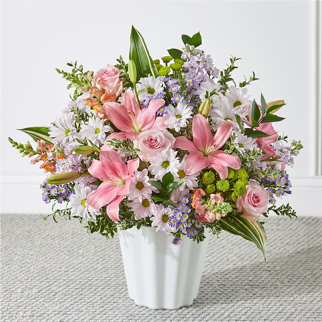Abundant Compassion Floor Basket – James Floral Shoppe, Wilkinsburg PA