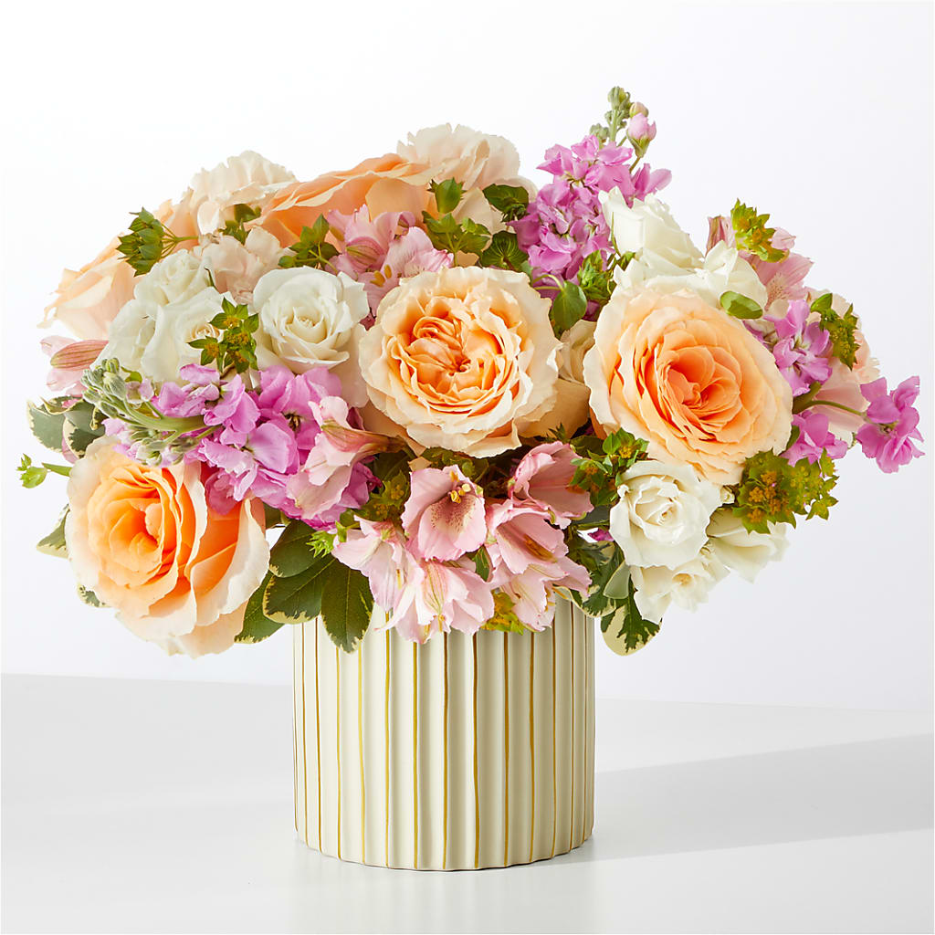 Paradise Bouquet with Ivory Vase – James Floral Shoppe, Wilkinsburg PA