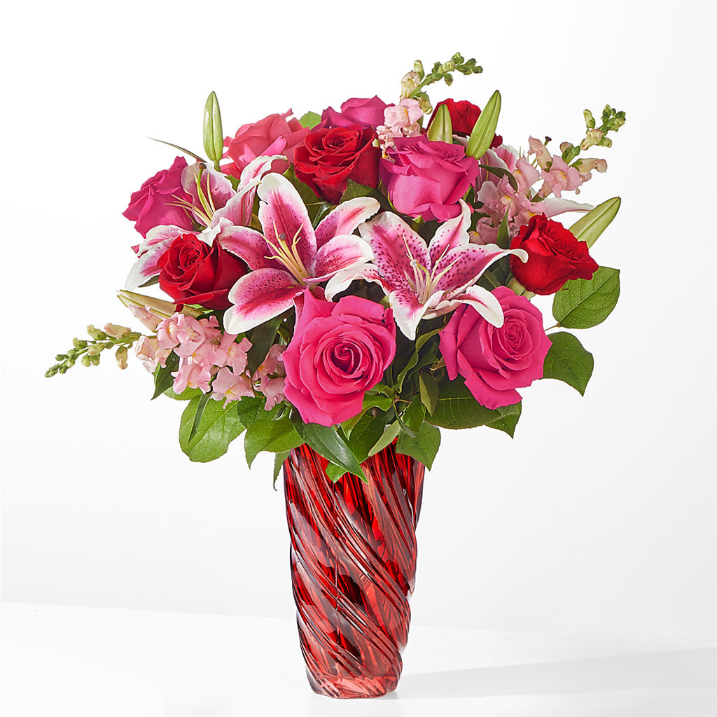 Always You Bouquet with Luxe Swirl Vase – James Floral Shoppe, Wilkinsburg PA