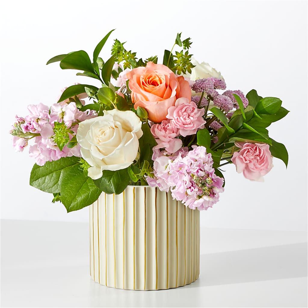 French Market Bouquet with Ivory Vase – James Floral Shoppe, Wilkinsburg PA
