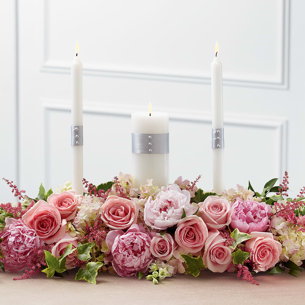 Worldwide Romance Unity Candle Arrangement – James Floral Shoppe, Wilkinsburg PA