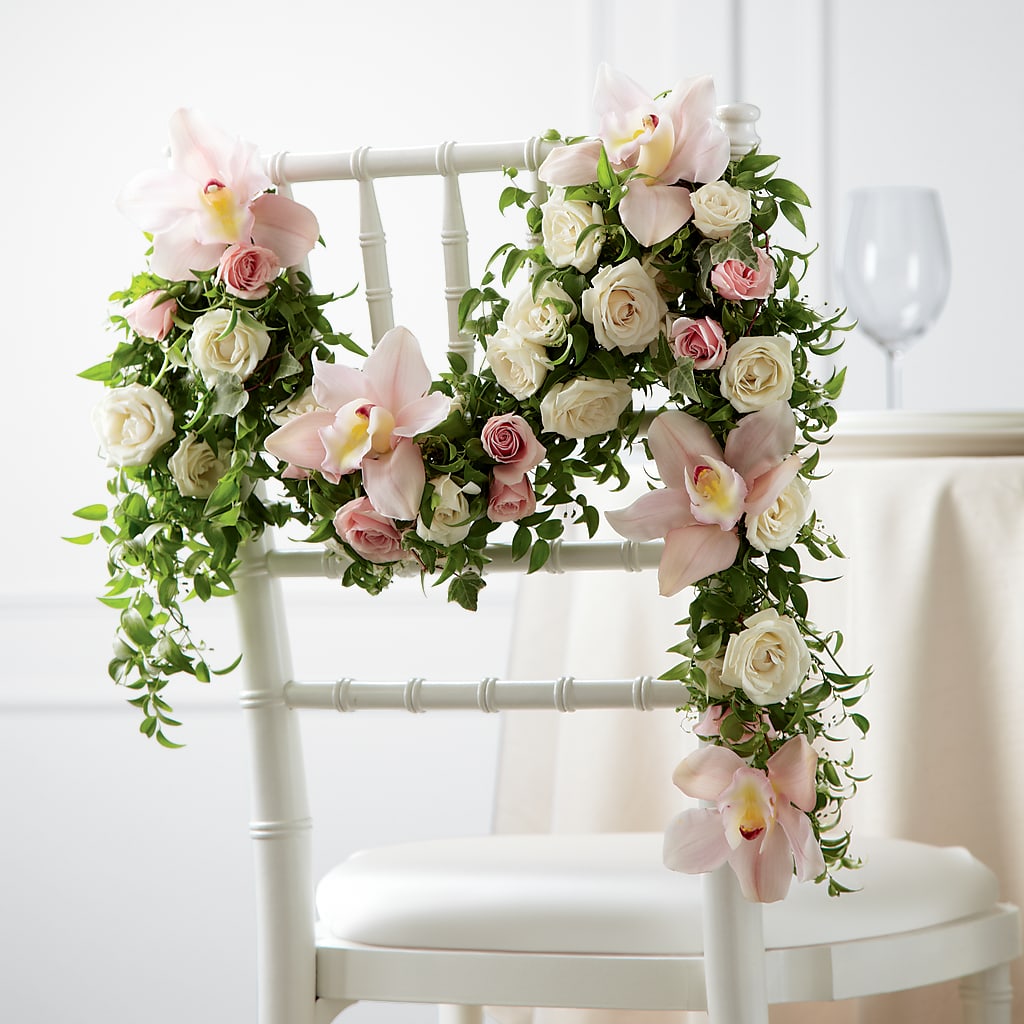 Orchid Rose Chair Décor – James Floral Shoppe, Wilkinsburg PA