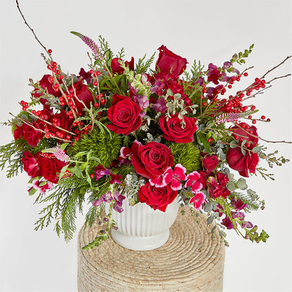 Big Red Bow Bouquet –  James Floral Shoppe, Wilkinsburg PA