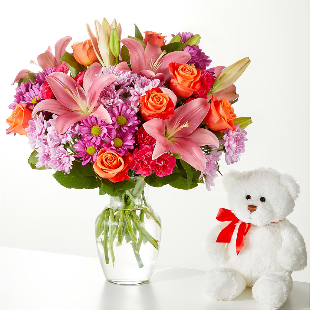 One and Only Bouquet and Bear Bundle –  James Floral Shoppe, Wilkinsburg PA