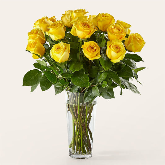 Long Stem Yellow Rose Bouquet –  James Floral Shoppe, Wilkinsburg PA
