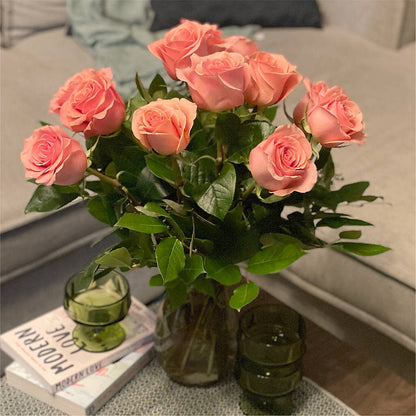 Long Stem Pink Rose Bouquet –  James Floral Shoppe, Wilkinsburg PA