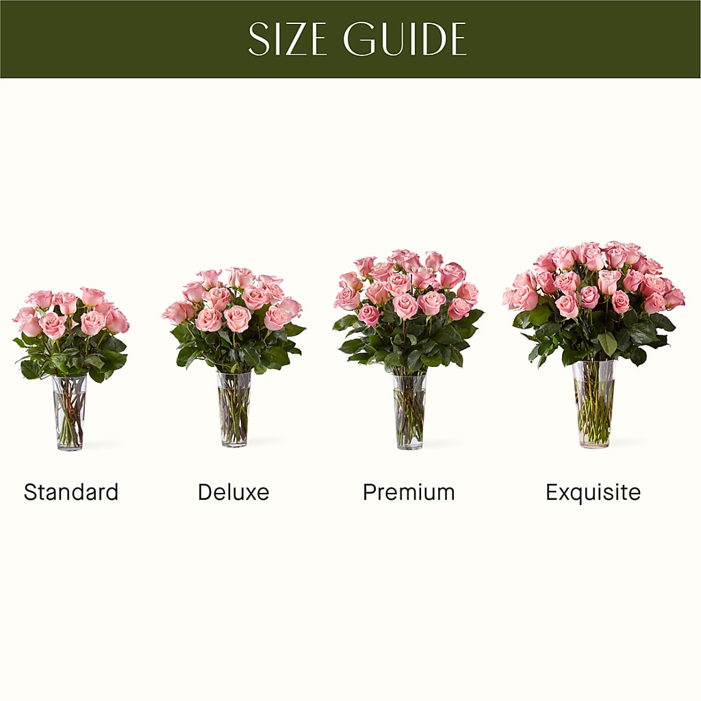 Long Stem Pink Rose Bouquet –  James Floral Shoppe, Wilkinsburg PA