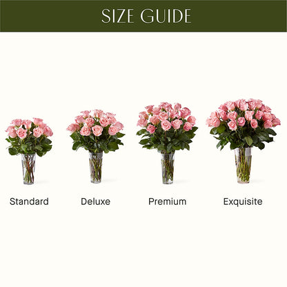 Long Stem Pink Rose Bouquet –  James Floral Shoppe, Wilkinsburg PA