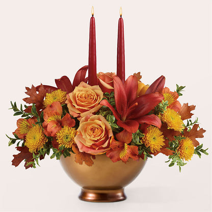 Harvest Table Centerpiece –  James Floral Shoppe, Wilkinsburg PA