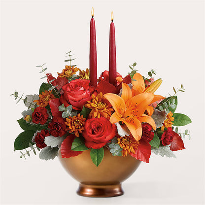 Fruits of Fall Centerpiece –  James Floral Shoppe, Wilkinsburg PA