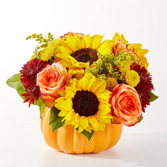 Golden Gourd Pumpkin Bouquet –  James Floral Shoppe, Wilkinsburg PA
