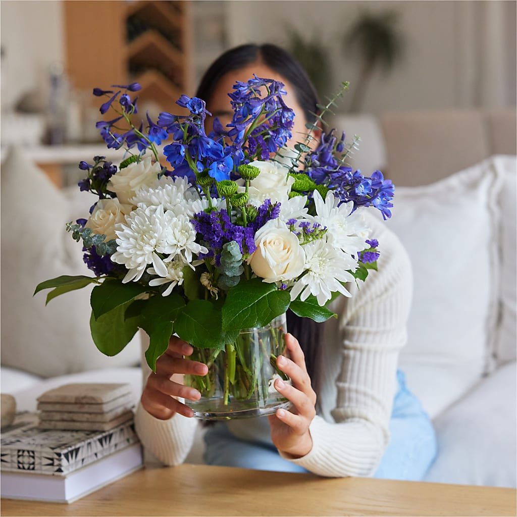 Cerulean Waves Bouquet –  James Floral Shoppe, Wilkinsburg PA