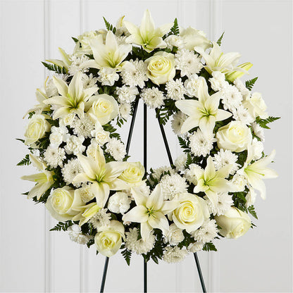 Treasured Tribute Wreath –  James Floral Shoppe, Wilkinsburg PA