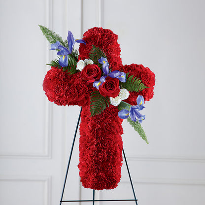 Faithful Hero Floral Cross –  James Floral Shoppe, Wilkinsburg PA