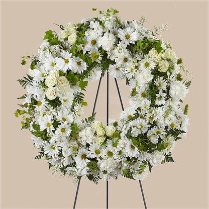 Faithful Wishes Wreath –  James Floral Shoppe, Wilkinsburg PA