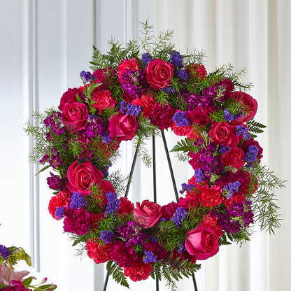 Calming Colors Wreath –  James Floral Shoppe, Wilkinsburg PA