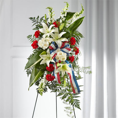 Stars of Life Standing Spray –  James Floral Shoppe, Wilkinsburg PA