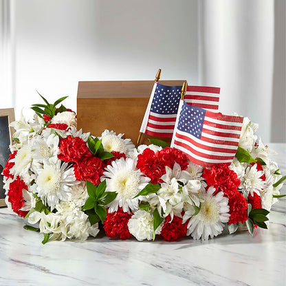 Spirit of Patriotism Cremation Adornment –  James Floral Shoppe, Wilkinsburg PA