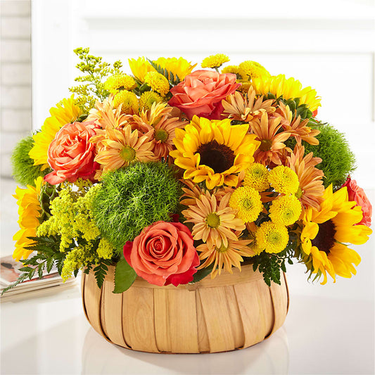 Harvest Sunflower Basket –  James Floral Shoppe, Wilkinsburg PA