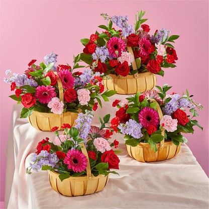 Pink Picnic Basket –  James Floral Shoppe, Wilkinsburg PA
