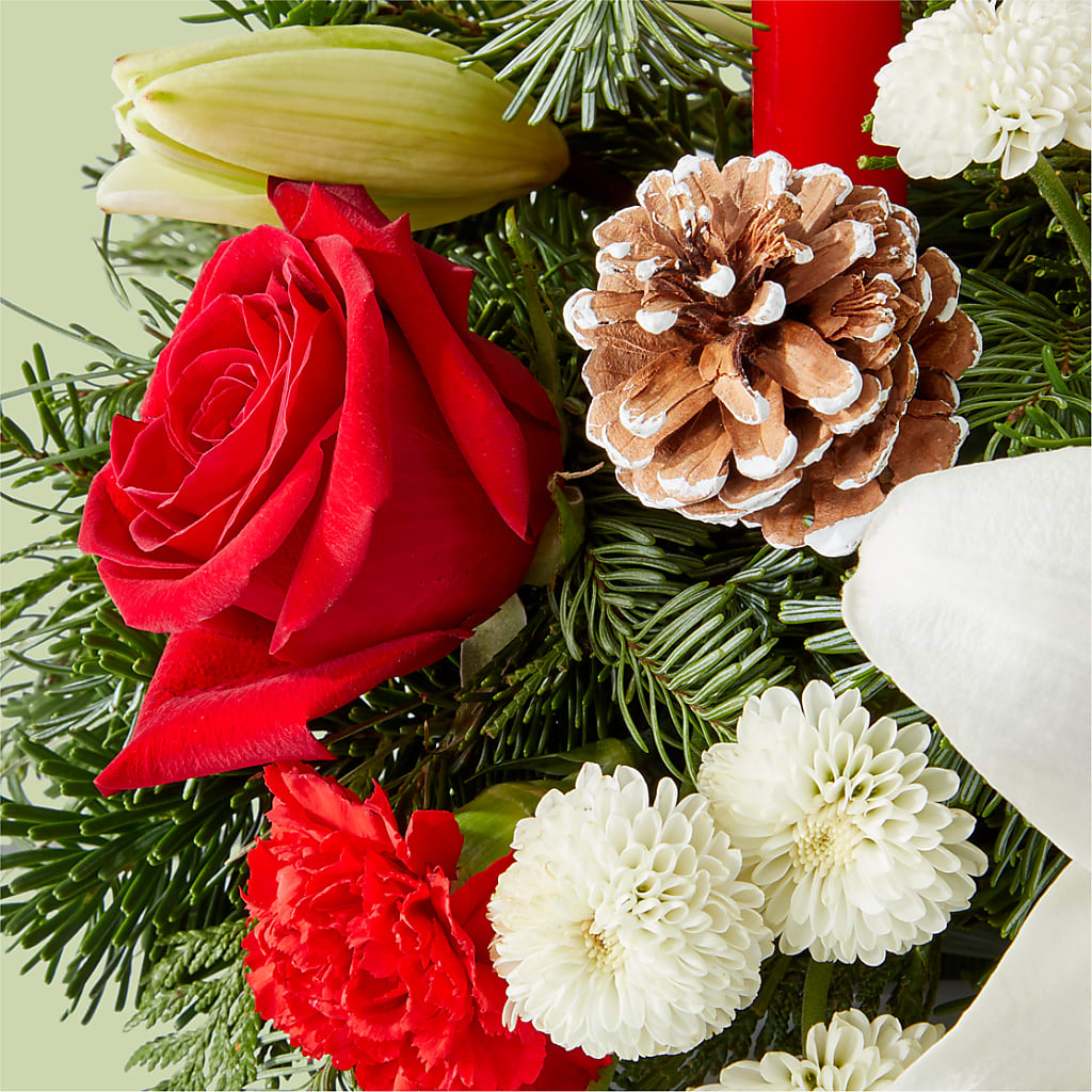Seasonal Festivities Centerpiece –  James Floral Shoppe, Wilkinsburg PA