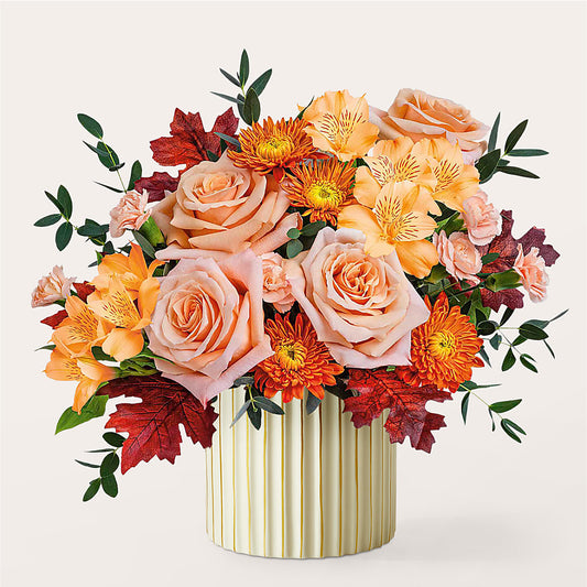 Spiced Latte Bouquet with Ivory Vase –  James Floral Shoppe, Wilkinsburg PA