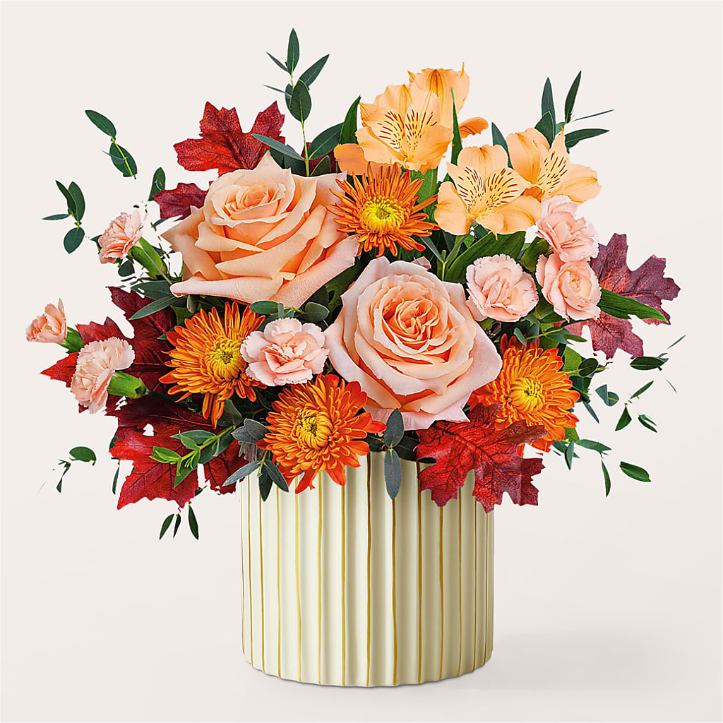Spiced Latte Bouquet with Ivory Vase –  James Floral Shoppe, Wilkinsburg PA