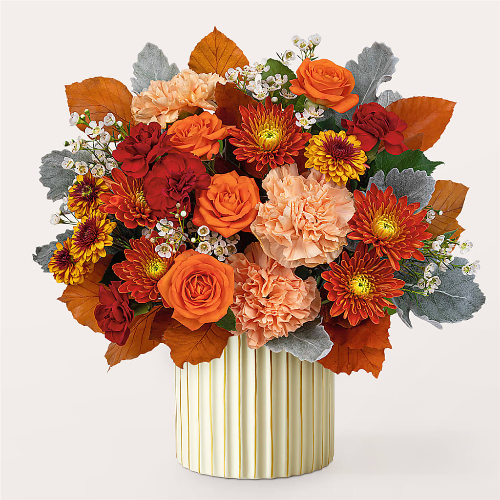 Merlot Bouquet with Ivory Vase –  James Floral Shoppe, Wilkinsburg PA