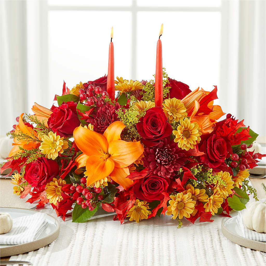 Autumn's Embrace Centerpiece –  James Floral Shoppe, Wilkinsburg PA