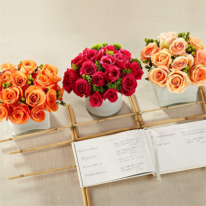 Dawn Rose Centerpiece –  James Floral Shoppe, Wilkinsburg PA